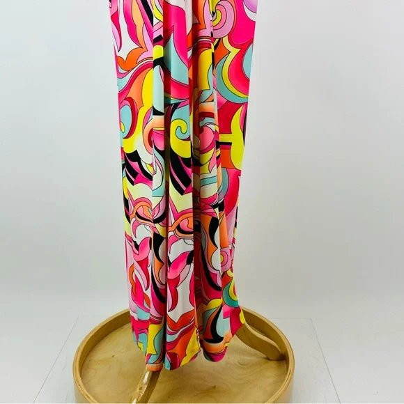 Julian Chang Retro 70’s Inspired Abstract Jumpsuit Size Medium